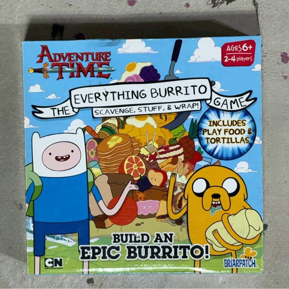 Adventure Time Everything Burrito Game - Blue, Yellow, Red